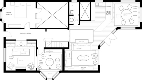 Interior Design –  Floorplan – Groth and Sons