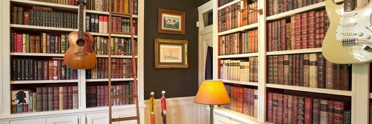 Bespoke home library design Sydney