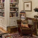 Home library showing column and pilaster details