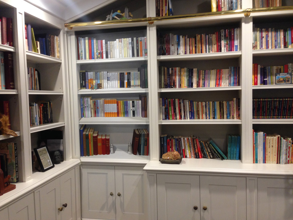 custom built home library