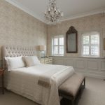 Wainscot panelling to bedroom